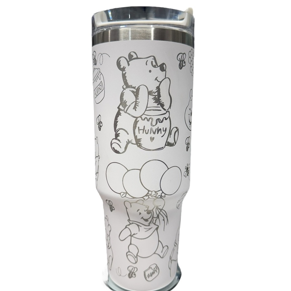 New 40oz laser engraved Winnie the Pooh Tumbler. - Picture 2 of 4
